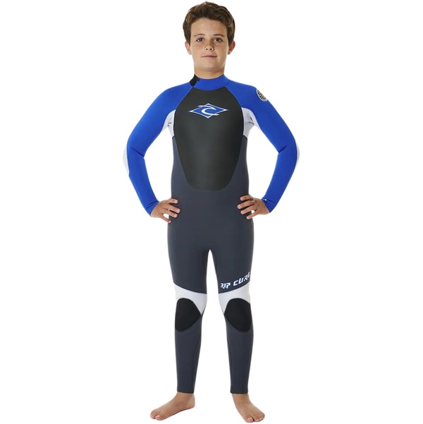 2026 Rip Curl Enfants Omega 5/3mm Back Zip Combinaison Néoprène 13NBFS - Blue